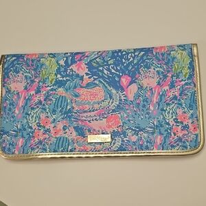 Lilly Pulitzer Floral Wallet with Gold Trim